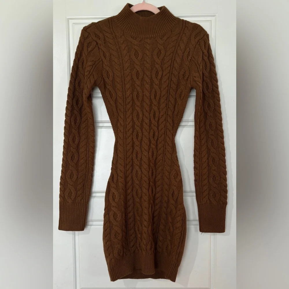 JLUXLABEL Brown Long Sleeve Dress - Picture 3 of 4